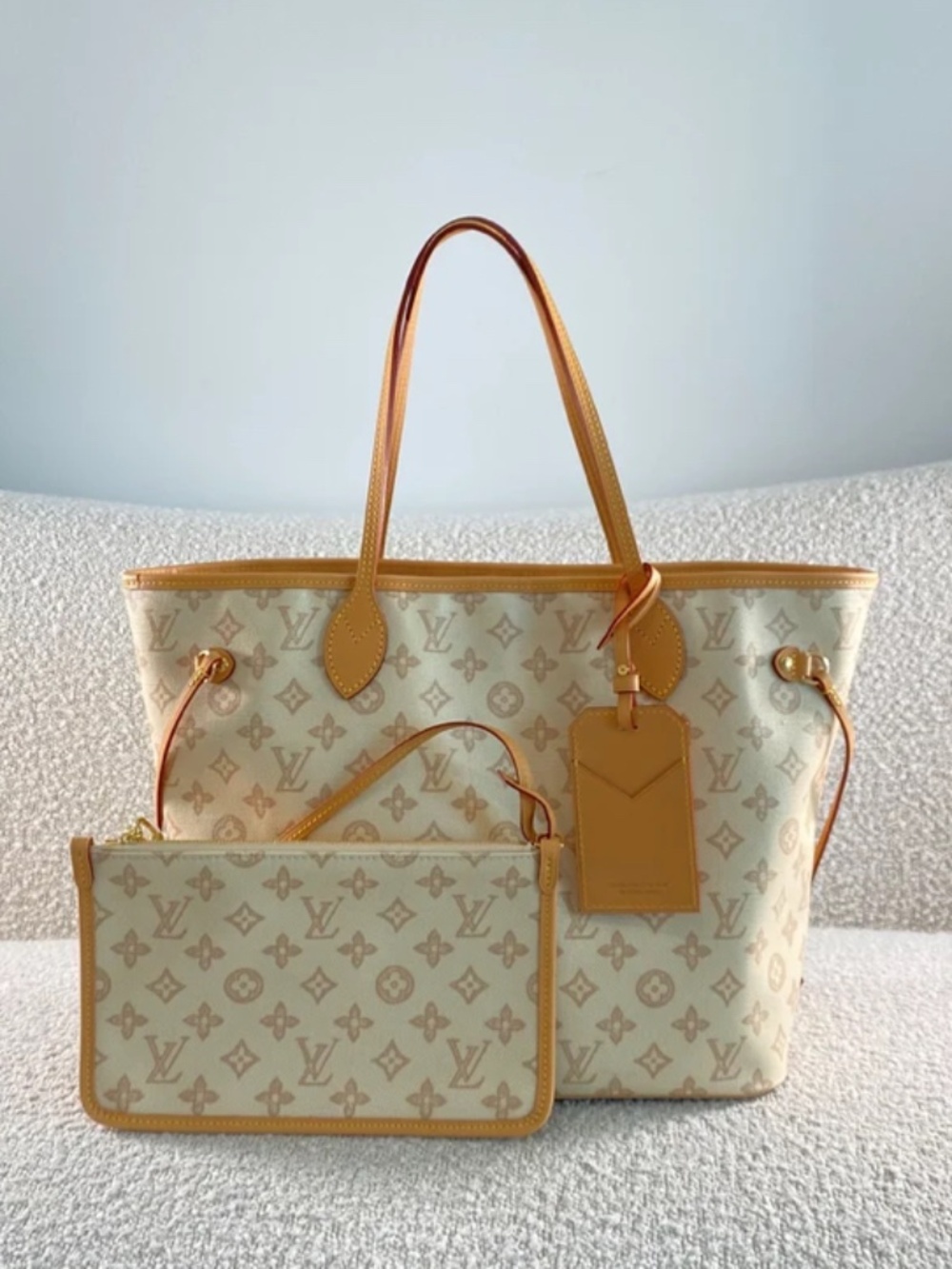 Authentic Pre-Owned Louis Vuitton Neverfull MM Monogram Origine Lin